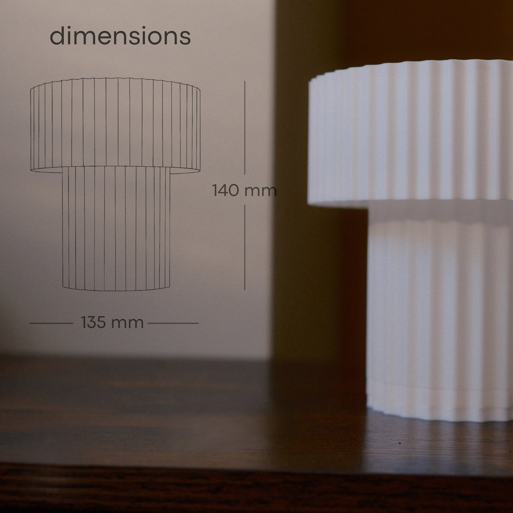 SÜTUN Mini Abajur – Kompakt Minimalist Masa Lambası